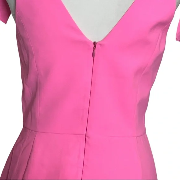 Amanda Uprichard Allora Mini Dress Women’s Small Pink Bow Strap Party - Picture 6 of 9